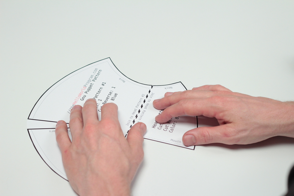 How to Make a Puppet: Pattern & Materials for a Gnu