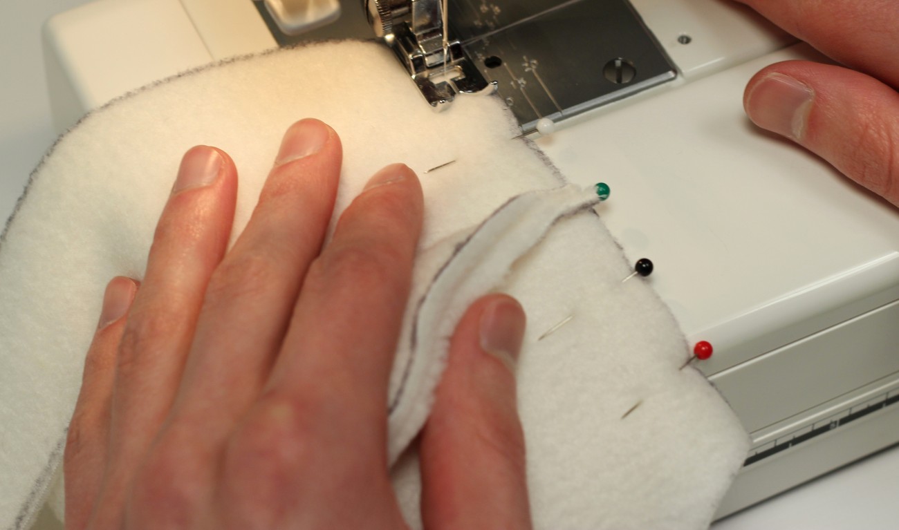 05 - pin and sew neck to face