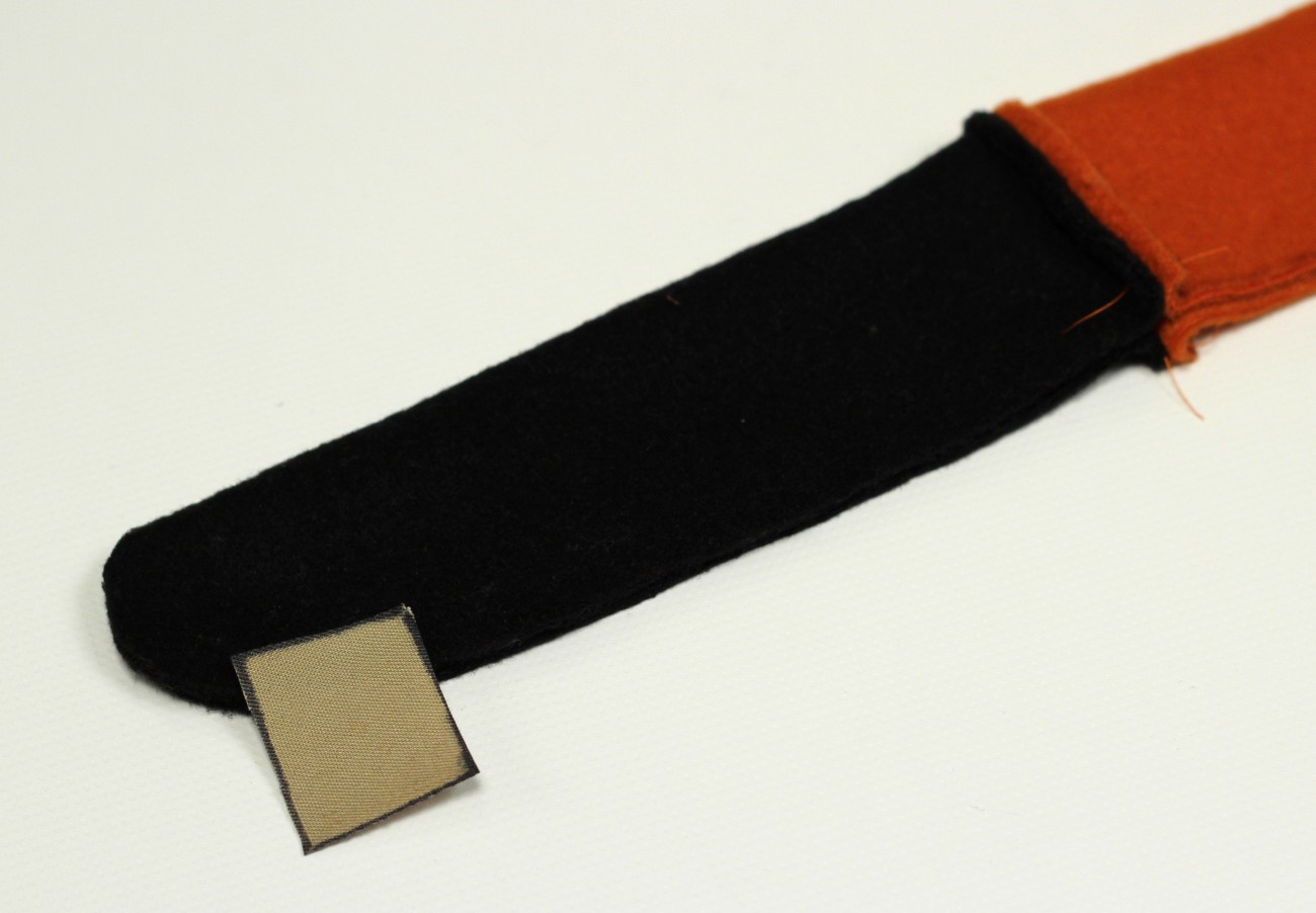 08 - fold arm in half and position rod pocket