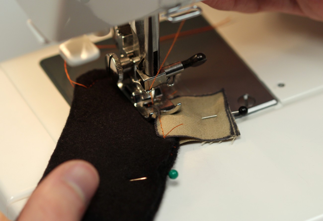 14 - sew to the rod pocket and stop