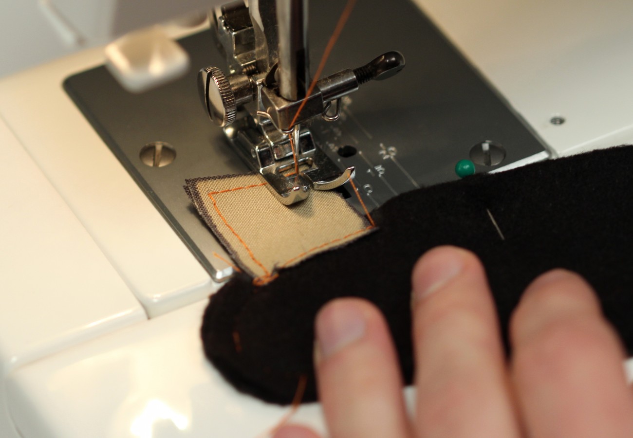 16 - sew the rod pocket