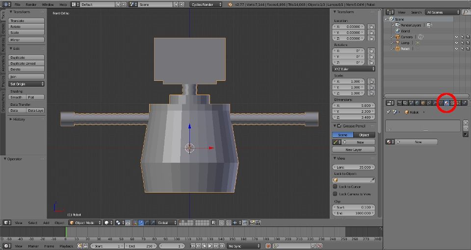 How to Model and Animate a Robotl: Materials and Shape Keys