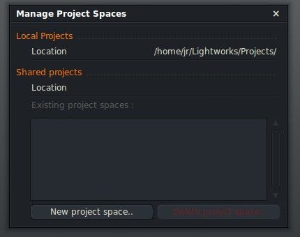manage project spaces